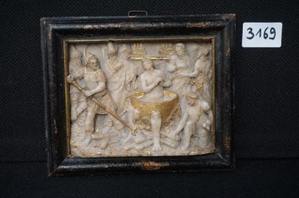 Precioso bajorrelieve de alabastro del siglo XVII 