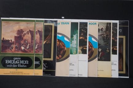 10 laminierte Vintage-Plakate der N.M.B.S. – 102 x