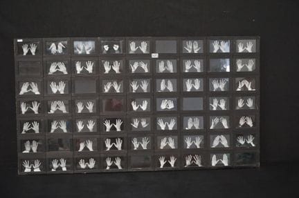 Large modern frame with photos of hands - 87 x 157