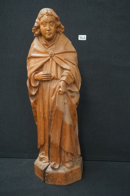 Religious sculpture in oak - "saint" - possibly St