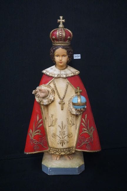 Grande statue religieuse en plâtre - « L'Enfant Jé
