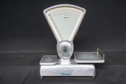 PLAZO – Vintage-Ladenwaage aus Metall – Tragkraft 