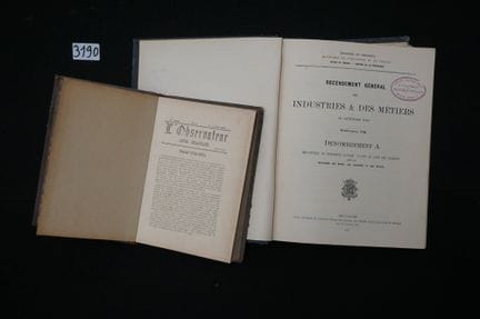 2 libros en francés - "L'OBSERVATEUR 1888" - "RECE