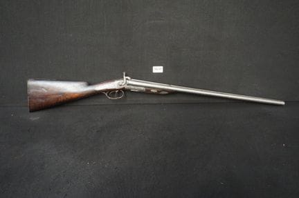 Fusil de caza antiguo de doble cañón - L 105 cm