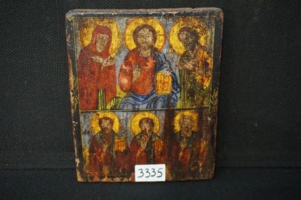 Antike griechisch-orthodoxe Ikone – „Christus, Mar