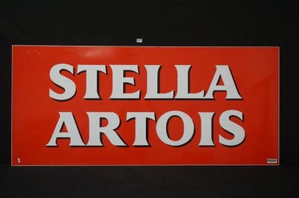 7 große Werbetafeln aus Kunststoff – „JUPILER“, „S