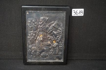 Silver icon featuring Risa - 950 silver - Byzantin