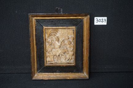 Magnifique bas-relief en albâtre du XVIIe siècle, 