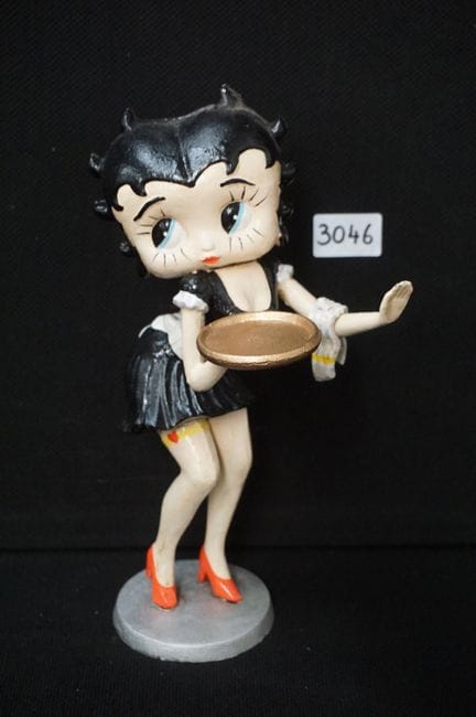 statue en fonte - polychrome - « BETTY BOOP » - H 