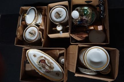 umfangreiches französisches Ess- und Kaffeeservice