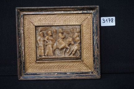 Precioso bajorrelieve de alabastro del siglo XVII 