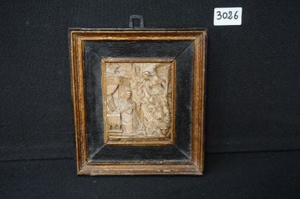 Magnifique bas-relief en albâtre du XVIIe siècle, 