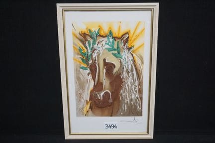 萨尔瓦多·达利（1904 - 1989）（据原画）——《春之马》——出自《达利式马》系列的水版画——