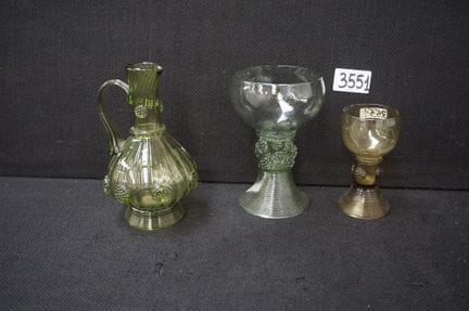 Lot of antique glassware—consisting of 2 tumblers 