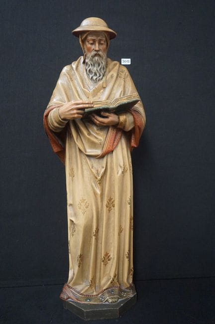 Très belle statue religieuse du XIXe siècle en boi