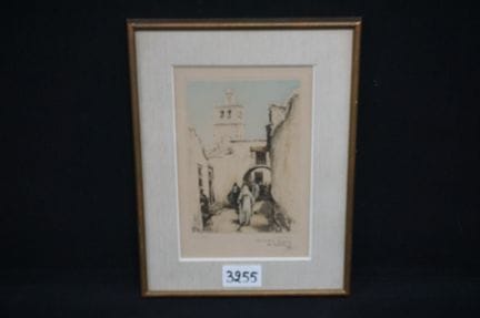 ISIDORE VAN MENS (1890–1985) – „Rue à Tunis“ – Far
