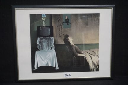盖伊·范·登·布尔克（1931 - 2024）——《无题》——石版画——铅笔签名——编号 37/12