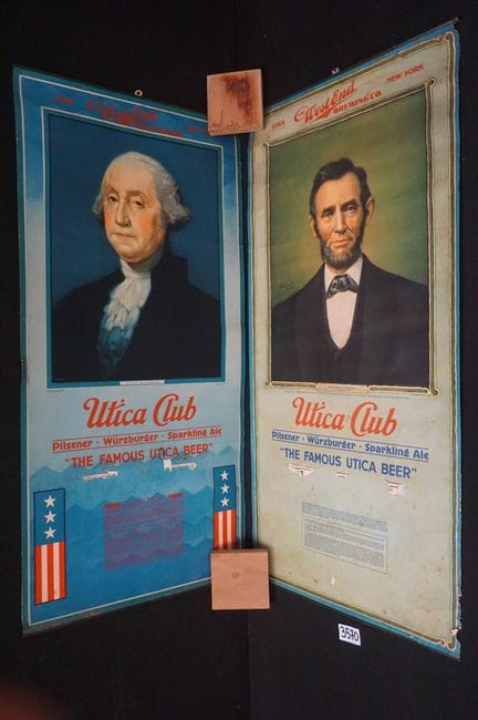 2 Vintage-Werbeplakate – „THE WESTEND BREWING CO.“