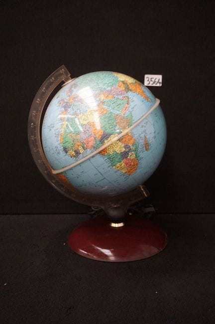 Vintage-Globus mit Beleuchtung – 60er- oder 70er-J