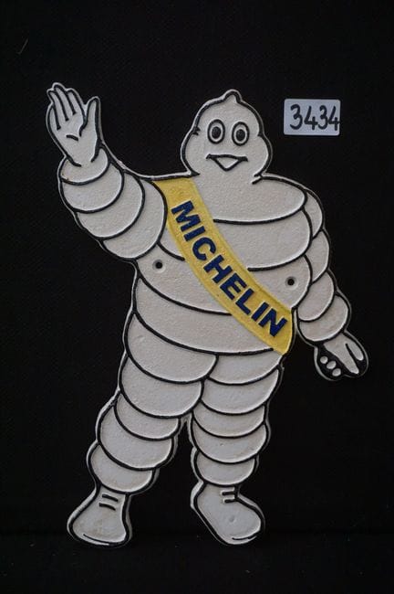Werbetafel aus Gusseisen – „MICHELIN“ – H: 34 cm