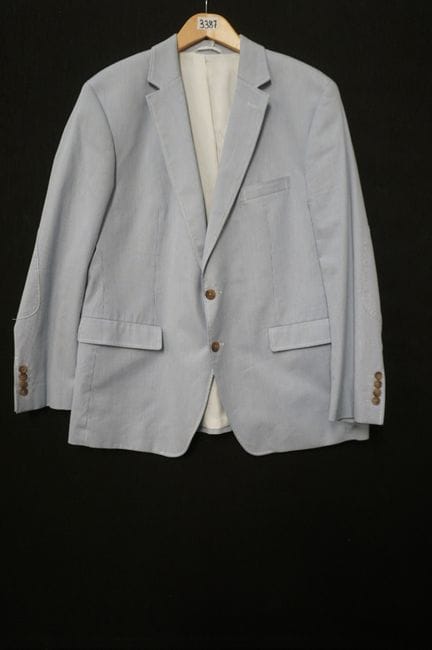 PIERRE CARDIN – hellblaues Sakko mit feinen vertik