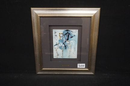 萨尔瓦多·达利（1904 - 1989）（仿作） - 《Le Picador》——陶瓷彩印——版面签