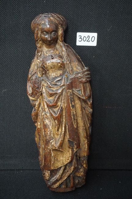 statue religieuse ancienne et rare - flamande - « 
