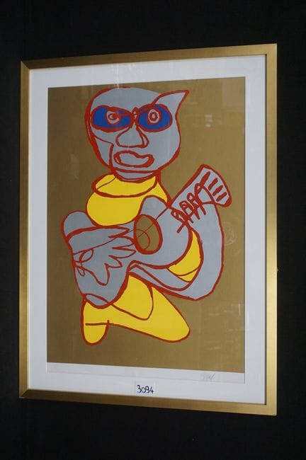 卡雷尔·阿佩尔（1921 - 2006）——《冷血卢克》——大尺寸石版画——铅笔签名——艺术家试印版