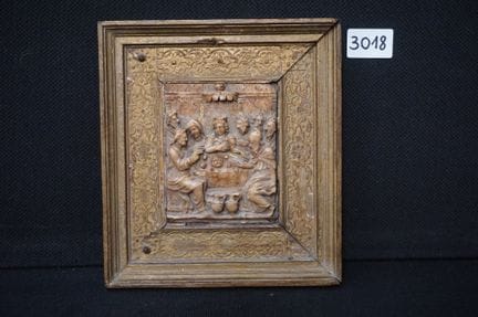 Beau bas-relief en albâtre du XVIIe siècle, origin