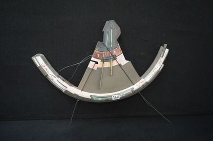 moderne Skulptur aus Keramik - schwer lesbar signi