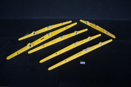 STABILA – 6 Wasserwaagen aus Metall – L: 60 bis 10