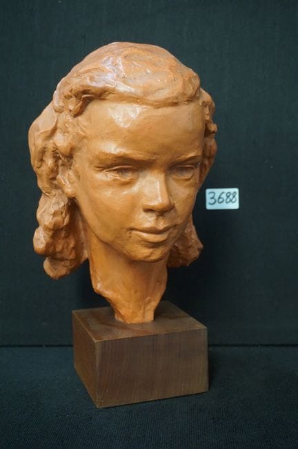 PAUL SERSTE (1910–2000) — "Lydie" — girl's head in