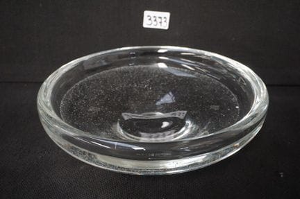 heavy crystal bowl—probably LEERDAM—diameter: 28 c