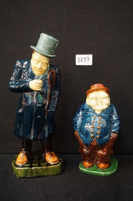 2 Figuren – Flämische Keramik – „der dicke Mann“ u