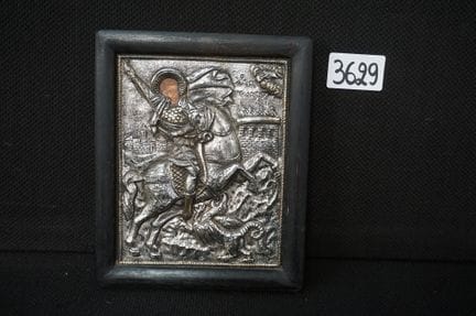 Silver icon featuring Risa - 950 silver - Byzantin