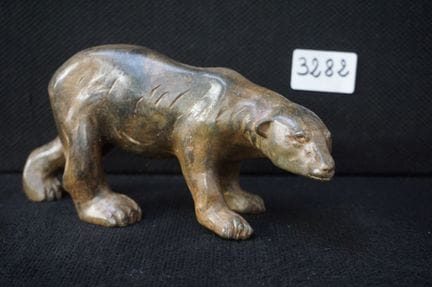 PIERRE CHENET – „Eisbär“ – Skulptur aus Bronze – s