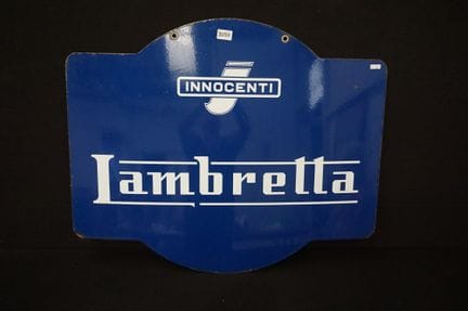 Panneau publicitaire vintage en émail - « INNOCENT