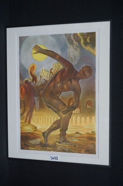 萨尔瓦多·达利（1904 - 1989）（据原画）——《宇宙运动员》——石版画——75 x 51 厘