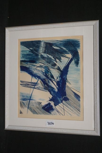 乌尔特·特罗齐格（1925 - 2015）——《无题》——彩色蚀刻版画——铅笔签名——艺术家试印版—
