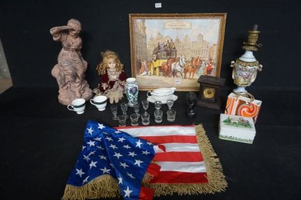 Verschiedenes – darunter: Porzellan, Glas, amerika