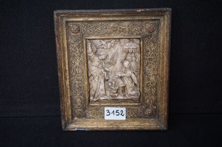 Precioso bajorrelieve de alabastro del siglo XVII 