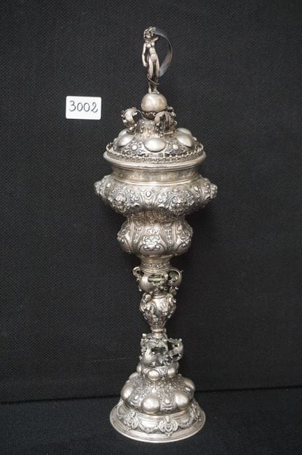 magnifique coupe de confrérie en argent - richemen
