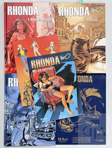 Van O / Rhonda.  Trio d'albums tirage de luxe qui 