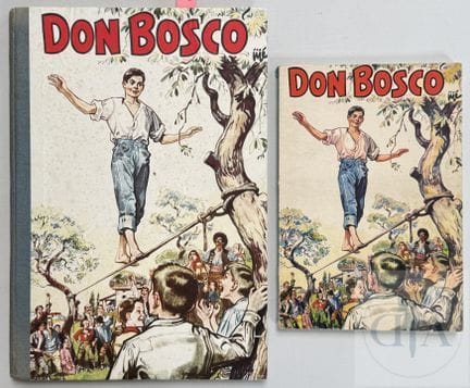 Jijé / Don Bosco.  Paire d'albums EO + version de 