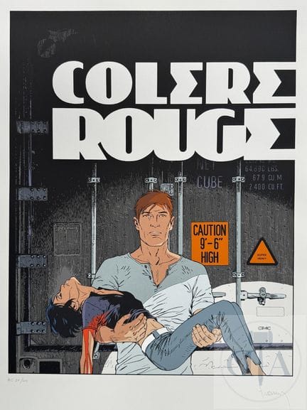 Francq / Largo Winch.  Sérigraphie de la couvertur