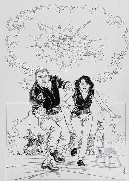 Hermann / The peacemaker.  Dessin original XL réal
