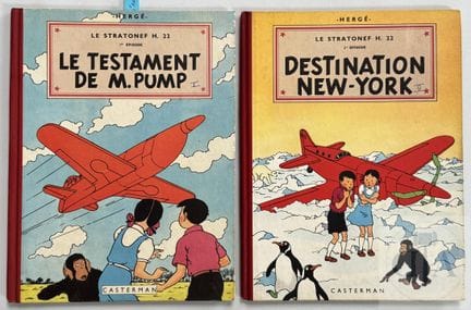 Hergé / Jo, Zette et Jocko.  Paire d'albums "Le St