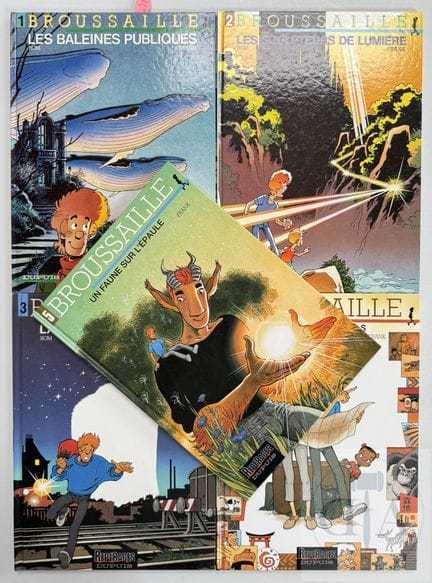 Frank Pé / Brousaille.  Collection des 5 albums EO