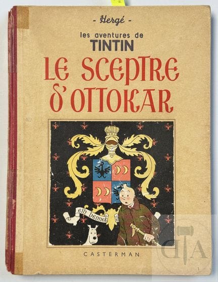 Hergé / Tintin.  Album NB T8 "Le sceptre d'Ottokar