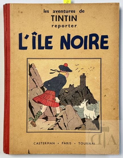 Hergé / Tintin.  Album NB T7 "L'île noire" édition